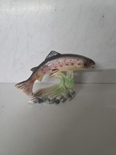 ? VINTAGE RAINBOW TROUT FISH DESIGN ORNAMENT CERAMIC PORCELAIN ?