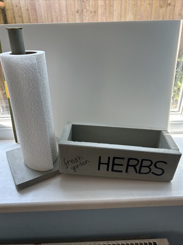 Rustic kitchen herb box - herb,