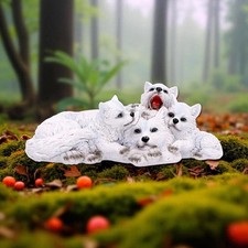 Wolf Family Figurine with