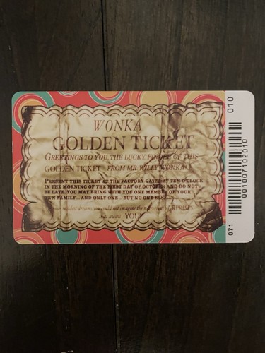Willy wonka arcade coin - wonka, pusher