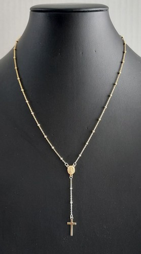 925 goldtone rosary - goldtone,