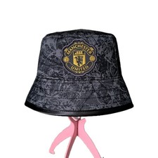 Manchester United × Stone Roses bucket hat. Upcycled T-shirt. Reversible. 