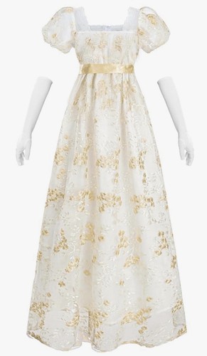 Regency dress medium white - regency,