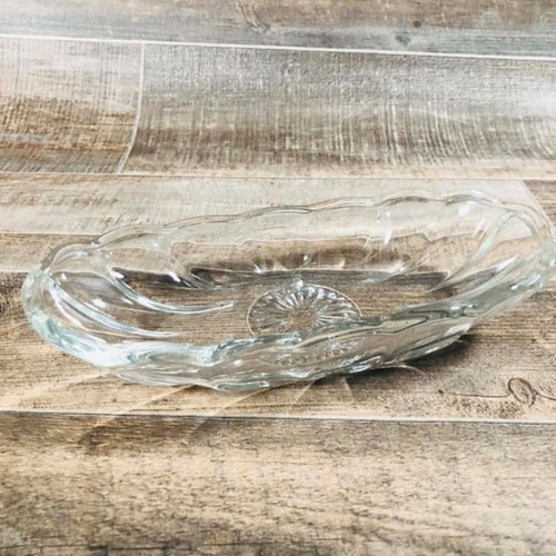 Vintage clear pressed glass - clear,