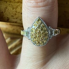 Yellow Sapphire White Topaz