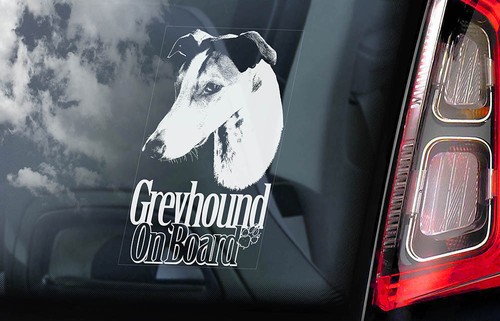 Greyhound car sticker - car,