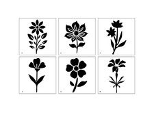 Flower Stencils - Reusable