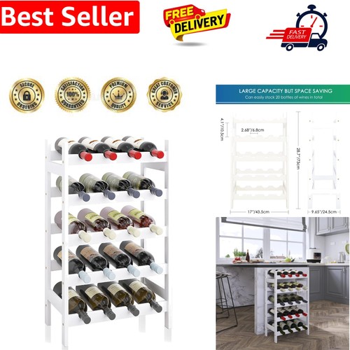 Bamboo wine rack bottles - rack,,