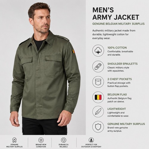 Mens belgian army - mens,