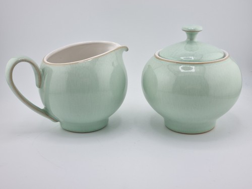 Denby pure green sugar bowl - denby,
