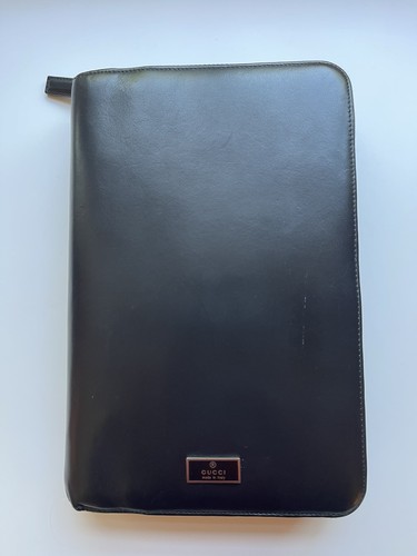 Vintage gucci leather agenda - gucci,