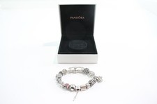Pandora Sterling Silver Charm Bracelet w/ Charms Sister Present Butterfly (72g)