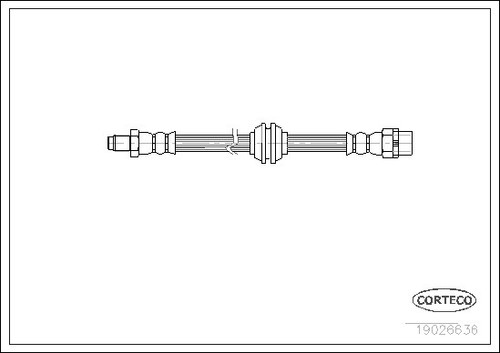 New brake hose for - brake,