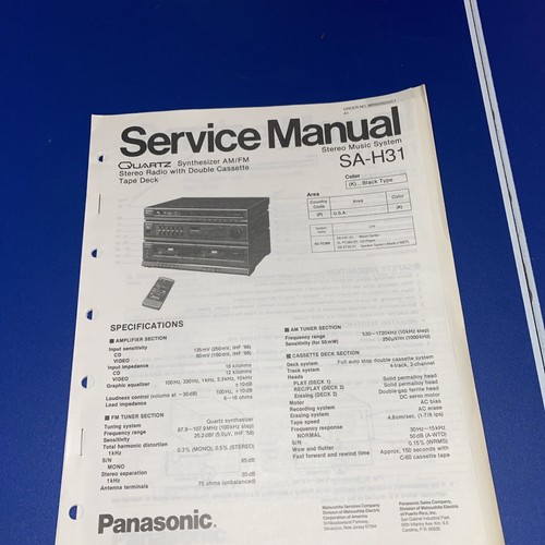 Panasonic service manual - panasonic,