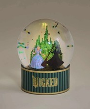 Wicked Christmas Light Up Snow Globe Glinda Elphaba Rare
