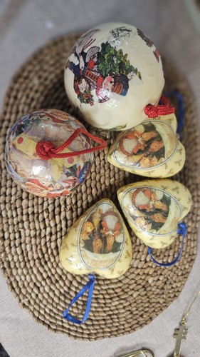Vintage paper mache - paper, decoupage