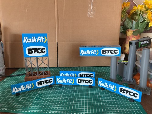 Slot car scenery btcc sign - scenery,