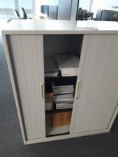 Quality Office Metal Cabinet Tambour Door Storage Cupboards 120cm X 100 X 45cm 