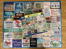 1000 Piece Jigsaw ❤️I Love The Beach By White Mountain Puzzles