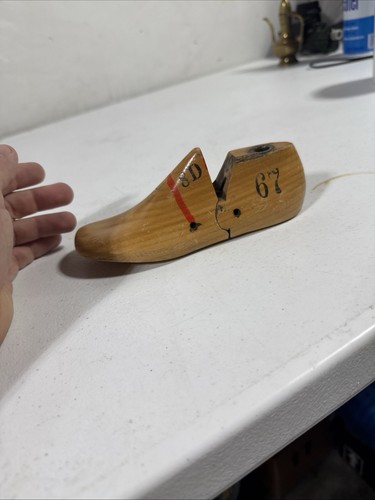 Vintage wooden cobbler shoe - wooden,
