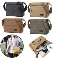 Satchel Handbag Gift Men Canvas Crossbody Messenger Bag Shoulder Leisure Travel