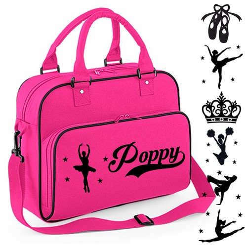 Personalised fuschia dance bag - personalised,