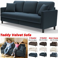 2/3 Seater Teddy Velvet Sofa
