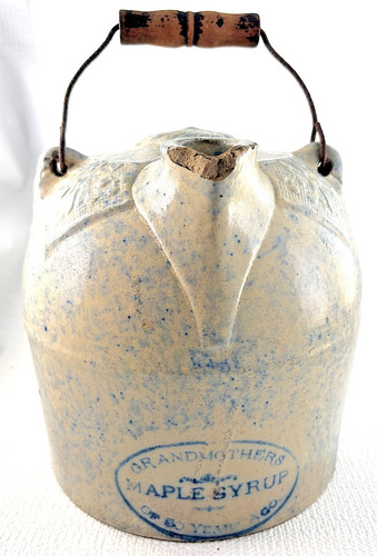Antique spongeware jug - spongeware,