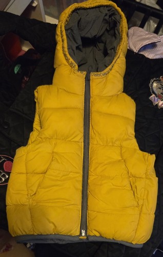Zara puffer vest hooded zip - vest,