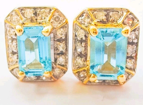 10k gold blue topaz - 10k, 1.44