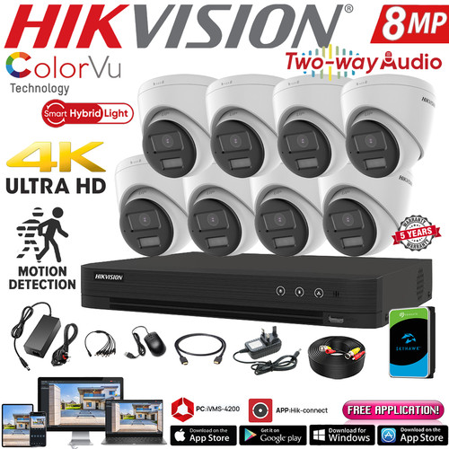 8mp hikvision dvr cctv - hikvision,