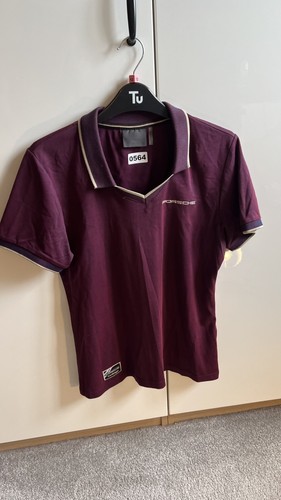 Porsche burgundy polo shirt - porsche,