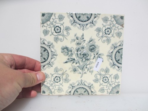 Victorian ceramic tile floral - ceramic,