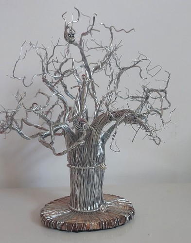 Wire baobab tree jewellery - wire, tree,