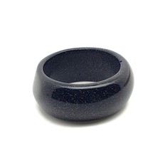 Ring Wide Gemstone Band Natural Crystal Boho Chakra Metal Free Thumb