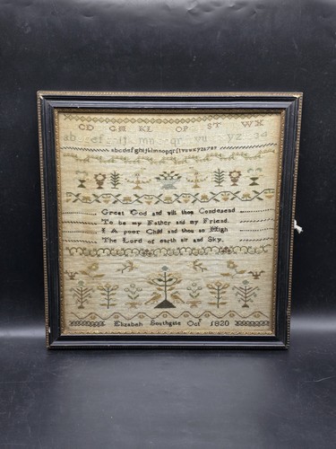 Antique georgian sampler - sampler, by
