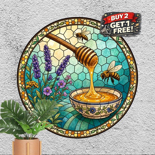 Honey bee hive - honey, sign