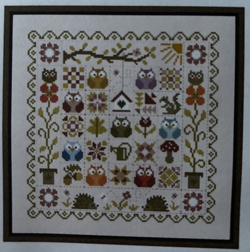 Spring owl cross - spring, kit