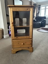 DUCAL  SOLID PINE  GLAZED DOOR DISPLAY CABINET