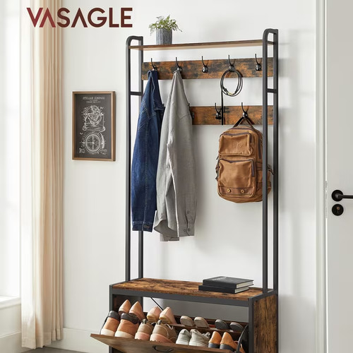 Coat rack with shoe storage - shoe,