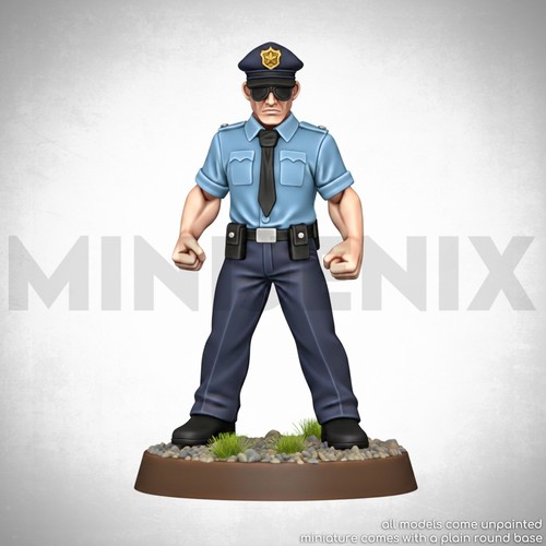 Police security officer sci - police, sci-fi