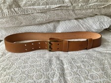 VGC Mulberry OAK leather & brass Belt - 34" 85cm