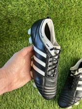 Adidas AdiPure II FG men’s football boots size 8.5 UK black leather retro rare