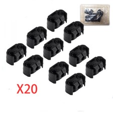 Brake Line Clips - BLACK - Pack of 20 - Suitable for 5mm (3/16") Brake Pipes GB