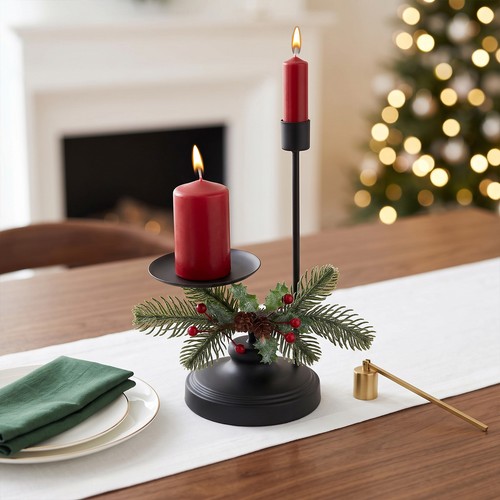 Metal candelabra candle - metal,
