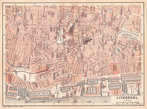 Liverpool city map mersey - city,