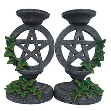 Aged Pentagram Candlestick