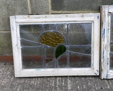 ANTIQUE STAINED GLASS WINDOW