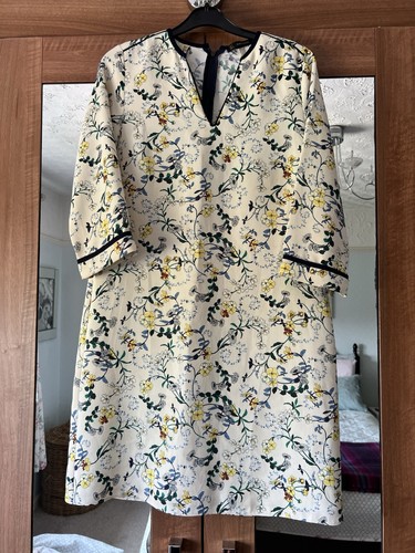 Pretty zara cream floral shift - pretty,