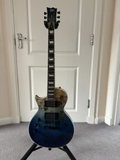 ESP LTD EC-1000 Deluxe Blue Natural Fade Electric Guitar LEFT HANDED + Hard Case